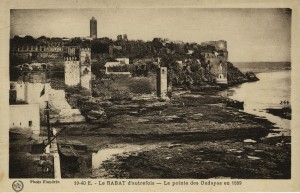 Rabat d'autrefois la pointe des Oudayas 1889     