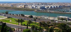 View of the Bouregreg wetlands