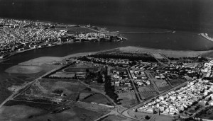 Vue aerienne sur le Bouregreg